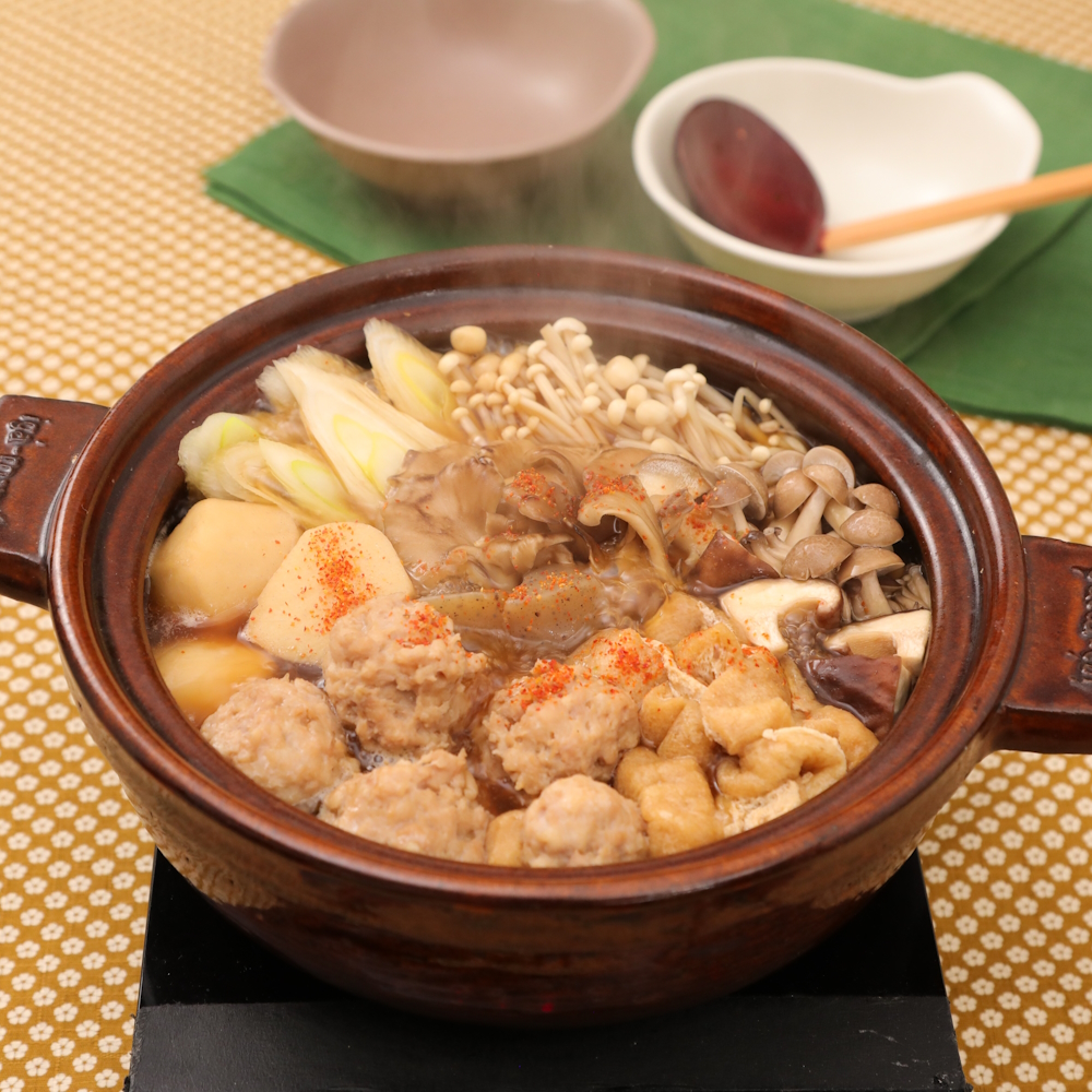 ふわふわ鶏団子ときのこの芋煮風鍋			 サムネイル画像