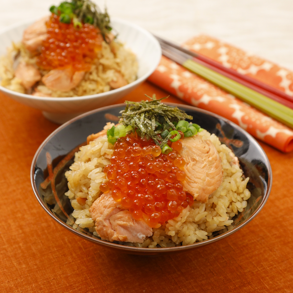 鮭のうまみたっぷり!お手軽はらこ飯 サムネイル画像
