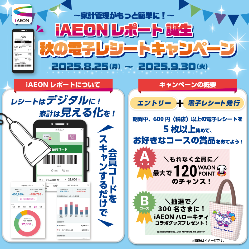 秋の電子レシートキャンペーン